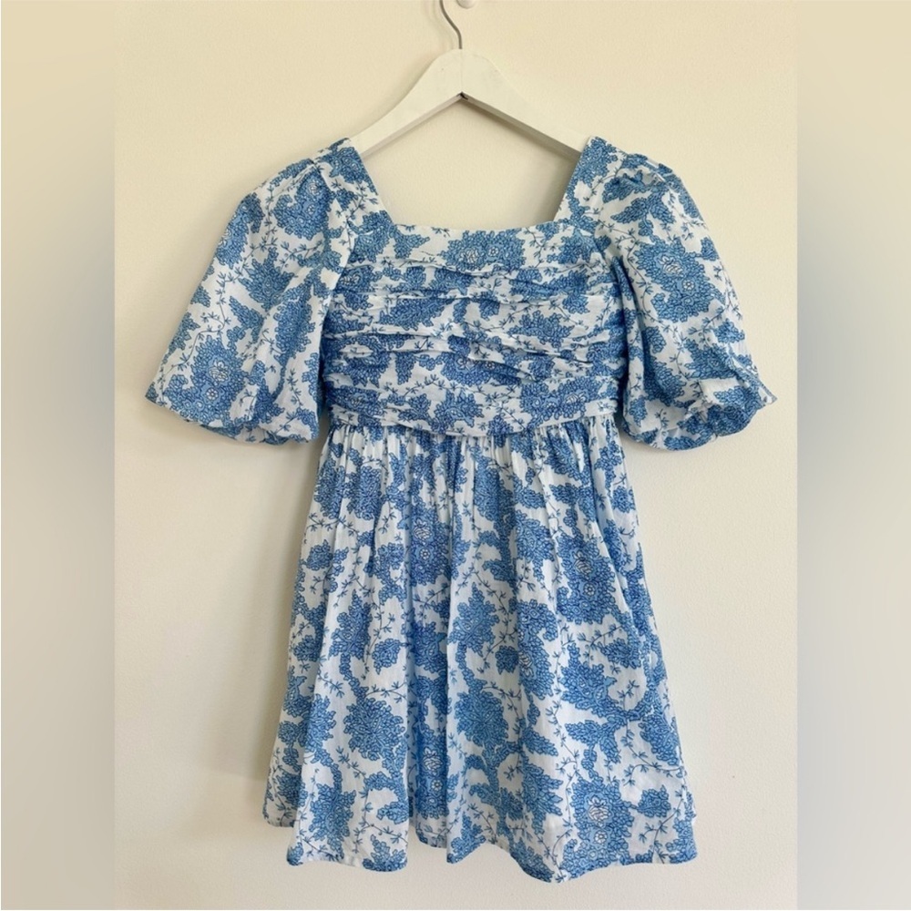 Bardot Blue and White Ruffled Sundress - Picture 3 of 4